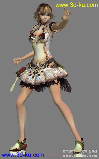 3D打印模型真名法典zeph全套动作加骨骼的图片