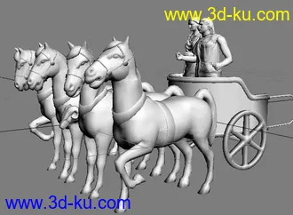 3D打印模型马拉车的图片