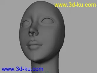 3D打印模型女人头1个，脑袋未怎么调，主要是五官的图片