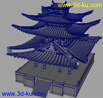 3D打印模型古建筑的图片