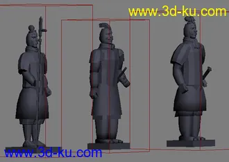 3D打印模型兵马俑的图片