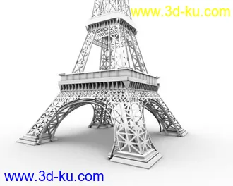 3D打印模型maya法国埃菲尔铁塔的图片