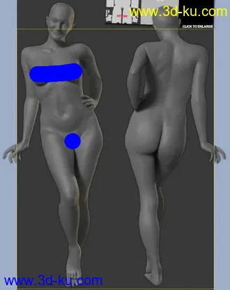 3D打印模型基础人体的图片