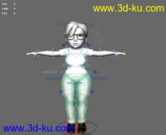 3D打印模型爱丽丝，内置贴图的图片