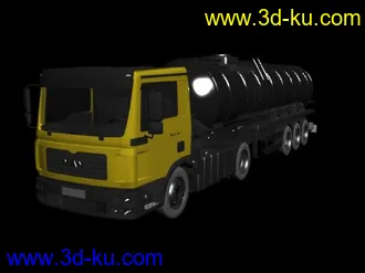 3D打印模型一辆不错的油罐车希望大家多顶下的图片