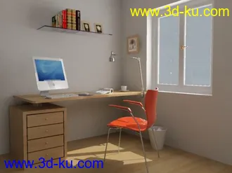 3D打印模型小卧室的图片