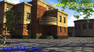 3D打印模型maya 现代场景 带贴图 灯光的图片