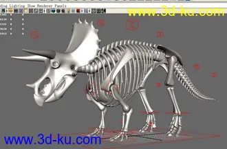 3D打印模型NB的三角骨龙，已绑定的图片