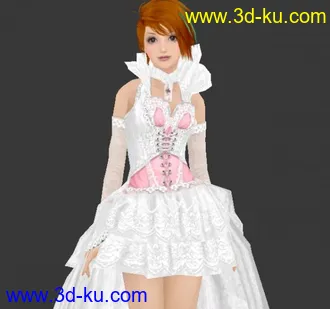 3D打印模型婚纱丽人的图片
