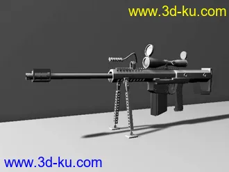 去年留下还没做完的模型 狙击枪的图片