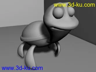 3D打印模型学MAYA第一次做的生物建模的图片