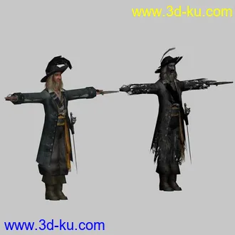 3D打印模型加勒比海盗系列任务，有JACK船长变身的骷髅的图片