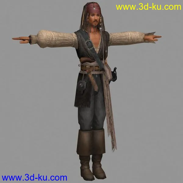加勒比海盗系列任务，有JACK船长变身的骷髅模型的图片4