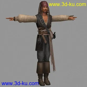 3D打印模型加勒比海盗系列任务，有JACK船长变身的骷髅的图片