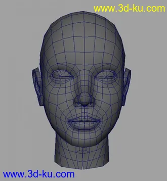 3D打印模型带布线的女孩头 适合初学者的图片