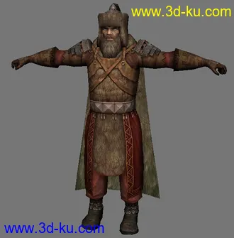 3D打印模型发个战士，不知道什么游戏的的图片