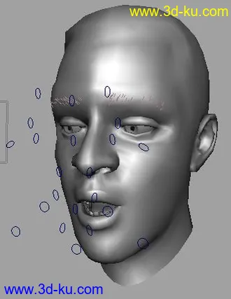 3D打印模型面部绑定 带动画的图片