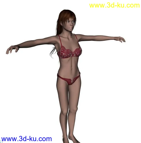 LZ的刚做的人物模型OBJ格式的图片3