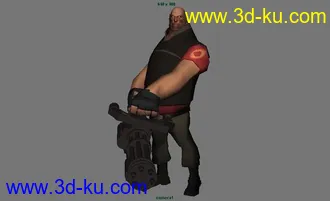 3D打印模型军团要塞2 Heavy的图片