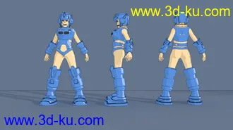 3D打印模型卡通机甲人的图片