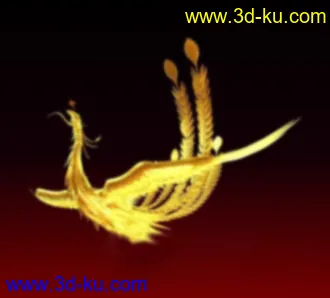 3D打印模型黄金凤凰的图片