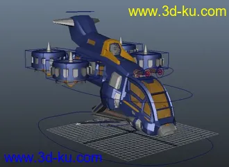 3D打印模型带绑定   小飞机的图片