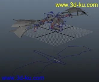 3D打印模型公鸡中的战斗鸡的图片