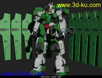 3D打印模型Gundam Zabanya 狱天使高达的图片