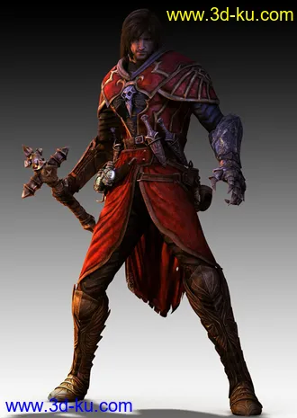 3D打印模型独家发布PS3恶魔城-暗黑之王男主角@Gabriel Belmont的图片