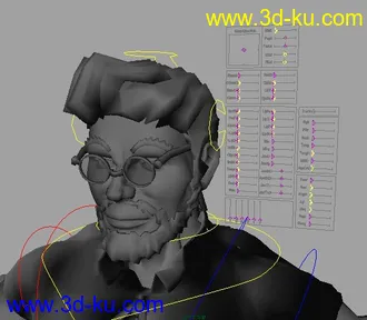 3D打印模型MAYA_一个老人的图片
