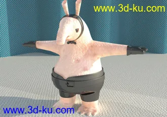 3D打印模型未完成的卡通角色的图片