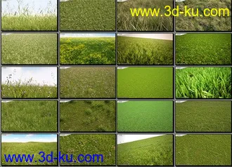 3D打印模型见论坛里没有很好的草地所以上传4块很细致的草地,大家应该能用上的图片