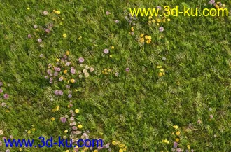 3D打印模型见论坛里没有很好的草地所以上传4块很细致的草地,大家应该能用上的图片