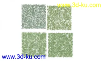 3D打印模型见论坛里没有很好的草地所以上传4块很细致的草地,大家应该能用上的图片