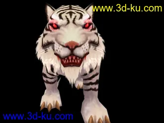 3D打印模型白虎的图片