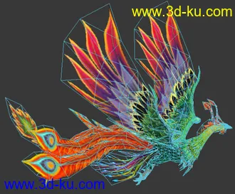 3D打印模型非常漂亮的凤凰!!!!的图片