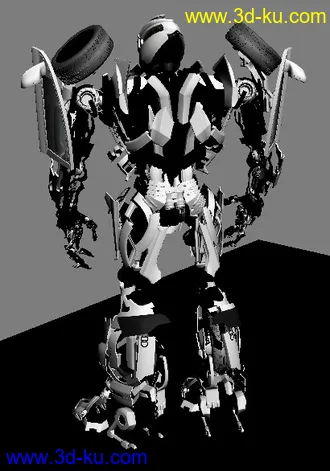 3D打印模型超酷的变形金刚精模  另附骨骼绑定完成版本的图片