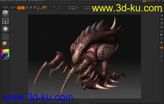 魔兽争霸刺蛇模型+贴图（法线+color）的图片