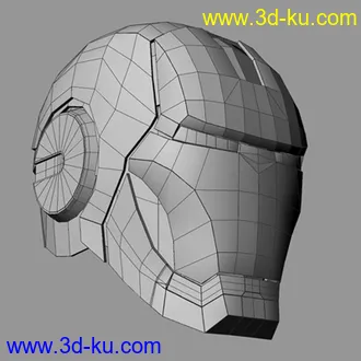 3D打印模型一个钢铁侠的脑袋的图片