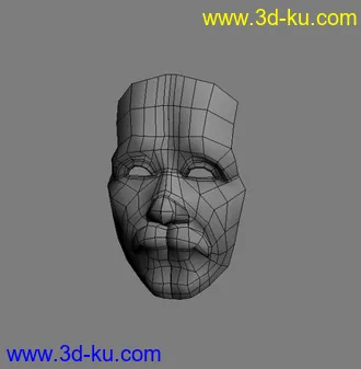 3D打印模型自己做的一个人面 望高手指教的图片