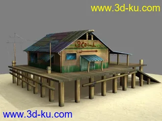3D打印模型小木屋的图片