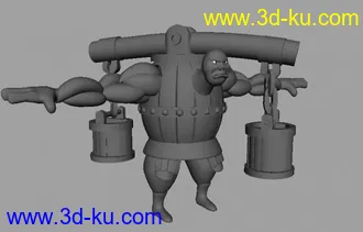 3D打印模型桶人 新手练习 做的不怎么到位 请大家多指教~的图片