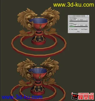 3D打印模型最近做的一个场景测试的图片
