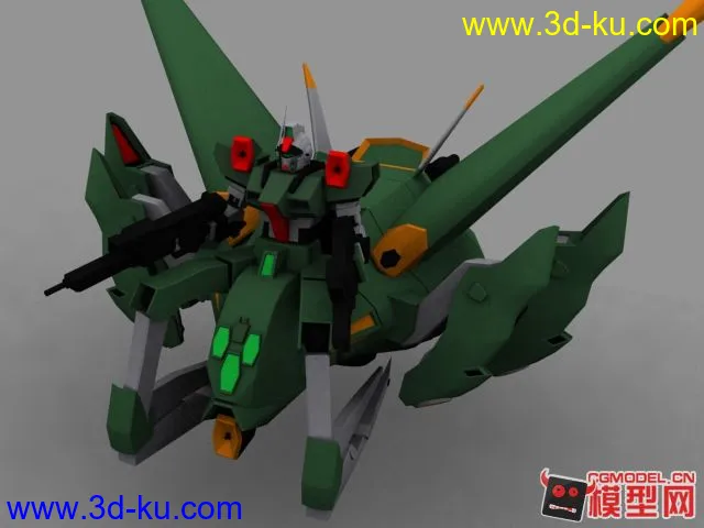 GUNDAM SEED CE 73 YMAG-X7F GELLS-GHE (更新一下天光渲染)模型的图片4