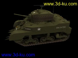 3D打印模型M5A1坦克的图片