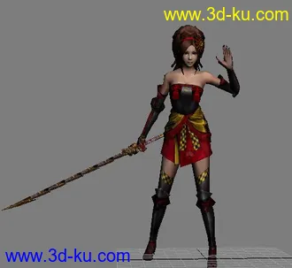 3D打印模型^.~@战国无双3[甲斐姬]·的图片