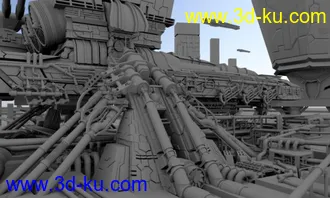 3D打印模型一原创机械场景OBJ格式大家分享一下的图片