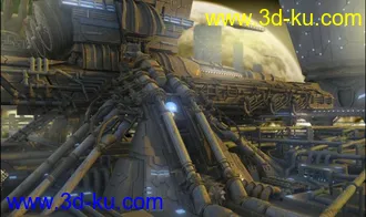 3D打印模型一原创机械场景OBJ格式大家分享一下的图片