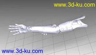 3D打印模型一对机械手，obj的，有贴图，带Templates的图片