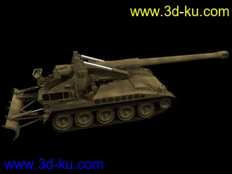 3D打印模型M110A2自行火炮的图片